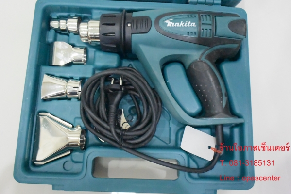 ปืนเป่าลมร้อน ดิจิตอล จอLED ปรับองศาได้ MAKITA รุ่น HG6500 2000W. สภาพใหม่ ปืนเป่าลมร้อน ดิจิตอล จอLED ปรับองศาได้ MAKITA รุ่น HG6500 2000W. สภาพใหม่