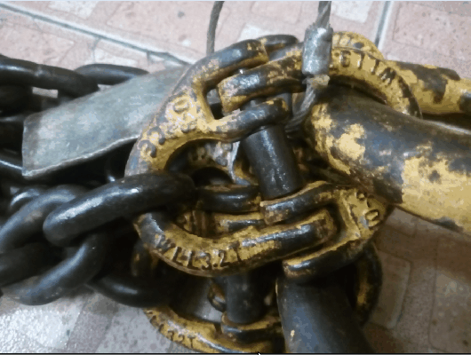 -ขายโซ่ยกของนอกขนานแท้ ขนาด4หุน ชุด1จำนวน4เส้น ยาวเส้นละ4เมตร.