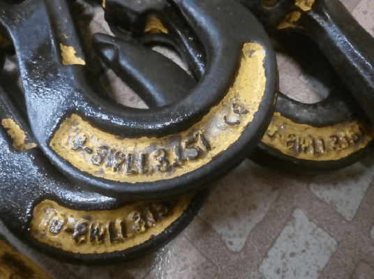 -ขายโซ่ยกของนอกขนานแท้ ขนาด4หุน ชุด1จำนวน4เส้น ยาวเส้นละ4เมตร.