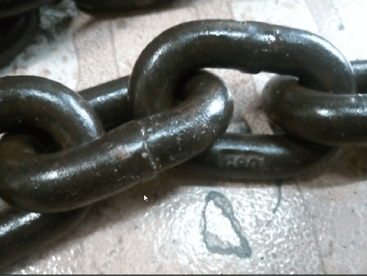-ขายโซ่ยกของนอกขนานแท้ ขนาด4หุน ชุด1จำนวน4เส้น ยาวเส้นละ4เมตร.