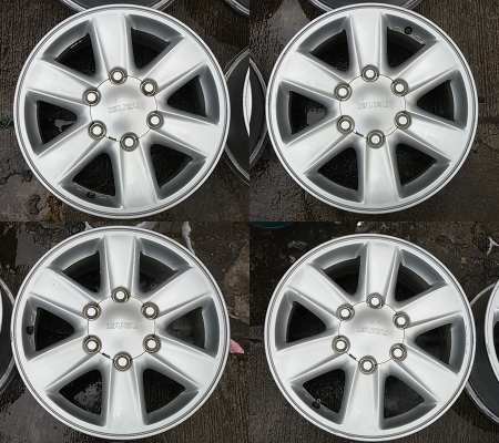 แม็ก Isuzu D-max V-Cross 16 -17 สภาพเดิมสวย ไม่คดไม่ดุ้ง ไม่เคยทำสี มีรอยนิดหน่อย สภาพพร้อมใช้งาน ราคา 4 วง 4,500- 5,500 บาท แม็ก Isuzu D-max V-Cross 16 -17 สภาพเดิมสวย ไม่คดไม่ดุ้ง ไม่เคยทำสี มีรอยนิดหน่อย สภาพพร้อมใช้งาน ราคา 4 วง 4,500- 5,500 บาท