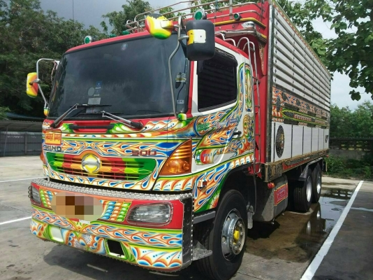 ขาย HINO 380 พ่วงแม่ลูก กระบะเนียมคอกเกษตรดั๊ม อู่  ธนิกลการ รถปี 54