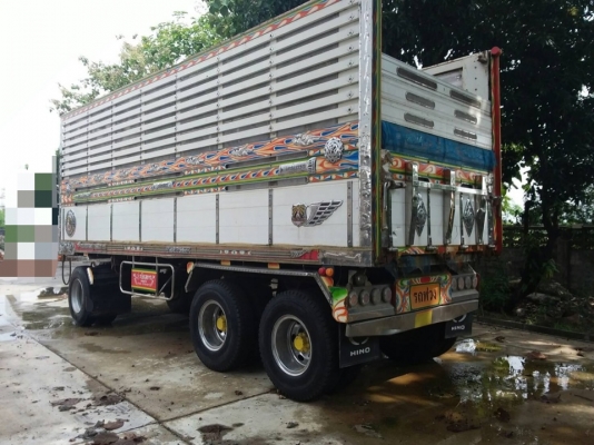 ขาย HINO 380 พ่วงแม่ลูก กระบะเนียมคอกเกษตรดั๊ม อู่  ธนิกลการ รถปี 54