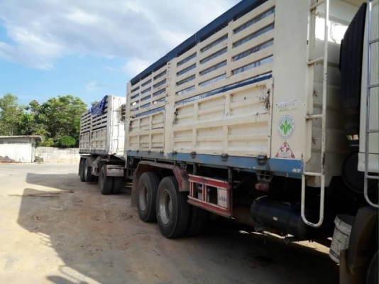 ขาย HINO 380 พ่วงแม่ลูก กระบะเนียมคอกเกษตรดั๊ม อู่  ธนิกลการ รถปี 54