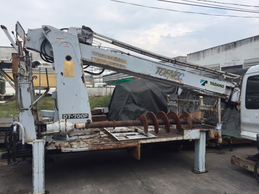 ขายแท่นสว่านเจาะเสาไฟฟ้า TADANO DT700 เก่านอก ขายแท่นสว่านเจาะเสาไฟฟ้า TADANO DT700 เก่านอก