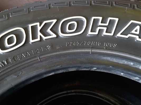 Yokohama AT-S ขนาด 245-70-16 ปี13 สภาพสวยๆ 1ชุด