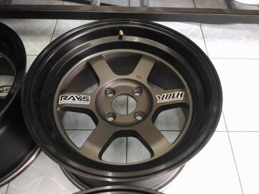 ล้อแม็ก Te37v (Rota)สภาพดี มีริ้วรอยบ้าง ไม่มีซ่อม ทั้งชุด 6,800.- NET ใส่ถ่วงฟรี ส่งทั่วไทยค่ะ