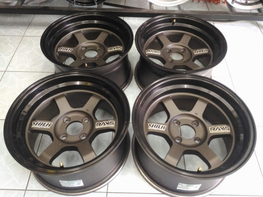 ล้อแม็ก Te37v (Rota)สภาพดี มีริ้วรอยบ้าง ไม่มีซ่อม ทั้งชุด 6,800.- NET ใส่ถ่วงฟรี ส่งทั่วไทยค่ะ