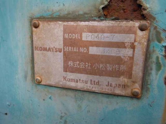 รถขุด Komatsu PC40-7 #24488 *Japan สั่งนำเข้าโทร. 080-6565422 (หนิง)