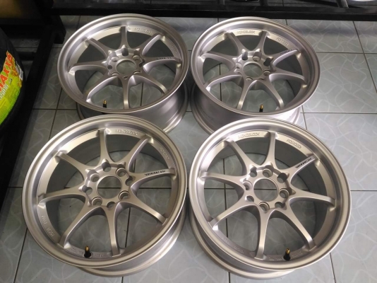 ล้อใหม่ Ce28 ขอบ 15 เคยรัดยางอย่างเดียว ไร้ริ้วรอย ขายถูก 7900.- NET ใส่ถ่วงฟรี ส่งทั่วไทยค่ะ