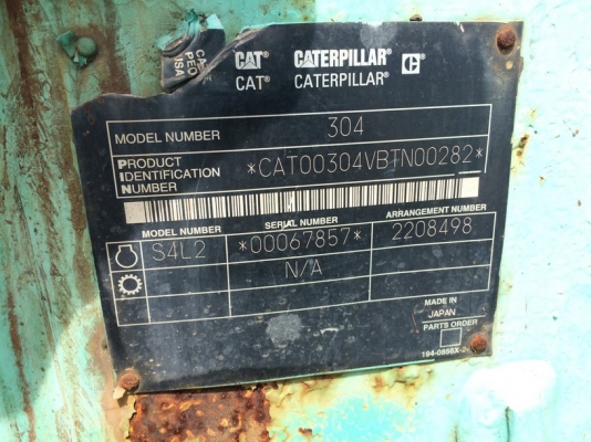 CAT 304CR ปี 2005 มีหัวกระแทกและบุ้งกี๋นำเข้าจากญี่ปุ่น สภาพดีมาก ๆ ครับ CAT 304CR ปี 2005 มีหัวกระแทกและบุ้งกี๋นำเข้าจากญี่ปุ่น สภาพดีมาก ๆ ครับ
