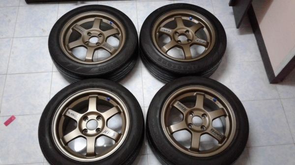 ขาย ล้อ TE37 Made in japan สวยๆ พร้อมยาง 8,900