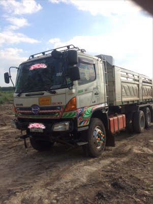 Hino 344 ปี 53 ราคา 2,190,000 บาท แม่ดั้ม-ลูกดั้ม 3คาน หัวบาง ยางดี คัสชีสวย เอกสารเล่มทะเบียน
