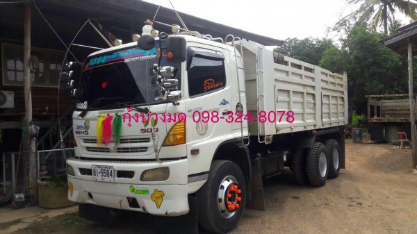 ขายรถสิบล้อดัมพ์ HINO เครื่อง 320 แรง 2 เพลา ปี 49 กระบะดัมพ์ พร้อมใช้งาน