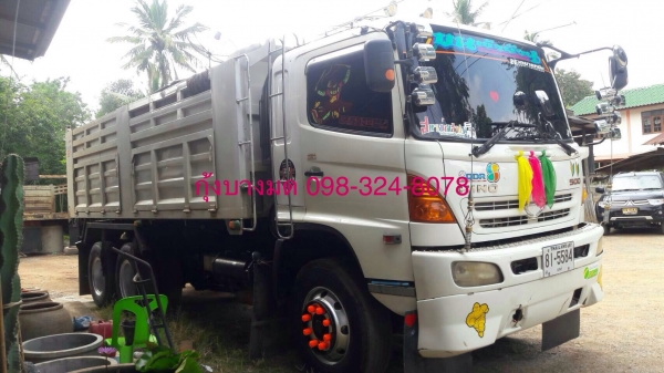ขายรถสิบล้อดัมพ์ HINO เครื่อง 320 แรง 2 เพลา ปี 49 กระบะดัมพ์ พร้อมใช้งาน