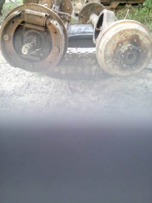 เพลา คานหน้ารถหกล้อ ตามสภาพเหลืออันเดียว เพลา คานหน้ารถหกล้อ ตามสภาพเหลืออันเดียว