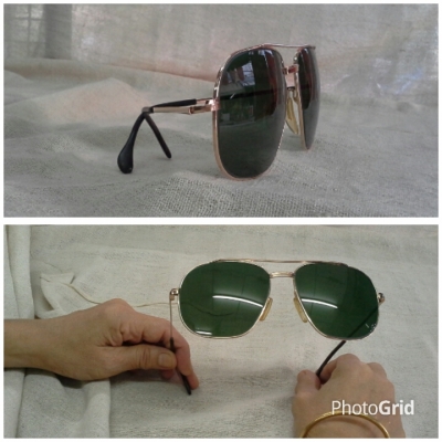 แว่นตาเยอรมันโกลด์ฟิลด์  ซุปเปอร์เก่าเก็บ!  ยุค &#039;60s  Vintage MARWITZ OPTIMA handmade in Germany  บิ๊กไซซ์!