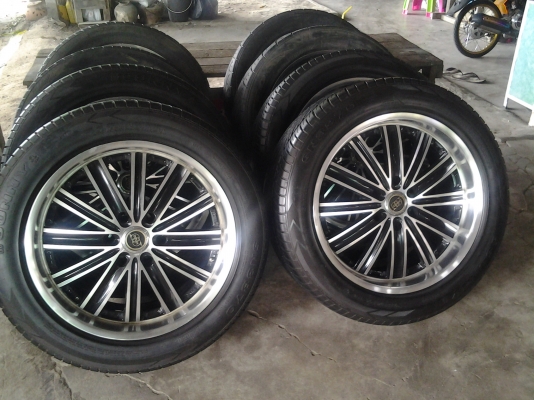 แม็กพร้อมยางขอบ20