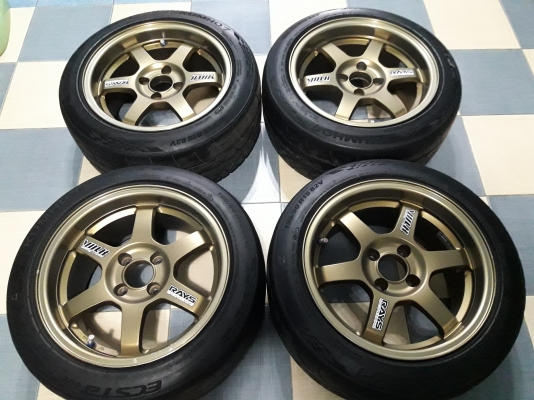 แม็ก15X8  TE37  พร้อมยาง