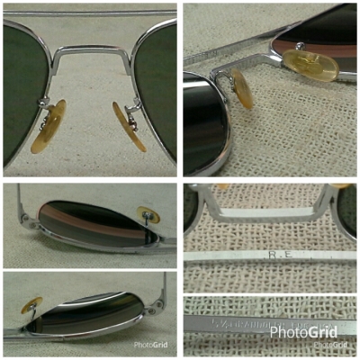 แว่นตาวินเทจเสืออากาศยุค &#039;70s ราชสีห๋เงิน! Original RANDOLPH handmade in USA หายาก!