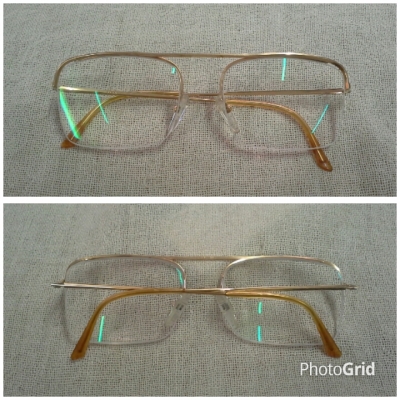 แว่นสายตายาวเฟรนช์โกลด์ฟิลด์ ตัวลึก!  Vintage ESSEL handmade in France 19 K