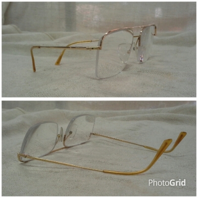 แว่นสายตายาวเฟรนช์โกลด์ฟิลด์ ตัวลึก!  Vintage ESSEL handmade in France 19 K