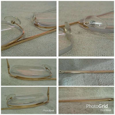 แว่นสายตายาวเฟรนช์โกลด์ฟิลด์ ตัวลึก!  Vintage ESSEL handmade in France 19 K