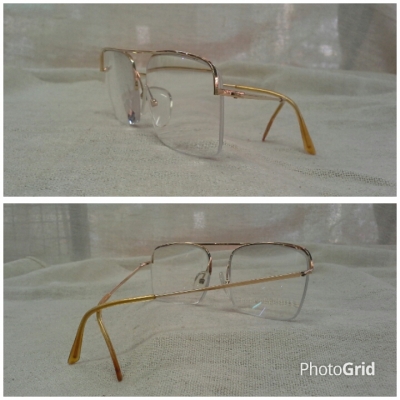 แว่นสายตายาวเฟรนช์โกลด์ฟิลด์ ตัวลึก!  Vintage ESSEL handmade in France 19 K