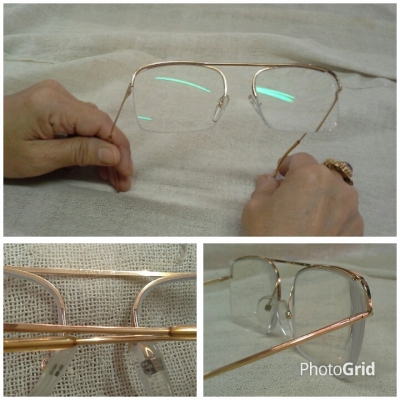 แว่นสายตายาวเฟรนช์โกลด์ฟิลด์ ตัวลึก!  Vintage ESSEL handmade in France 19 K