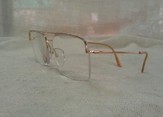 แว่นสายตายาวเฟรนช์โกลด์ฟิลด์ ตัวลึก! Vintage ESSEL handmade in France 19 K