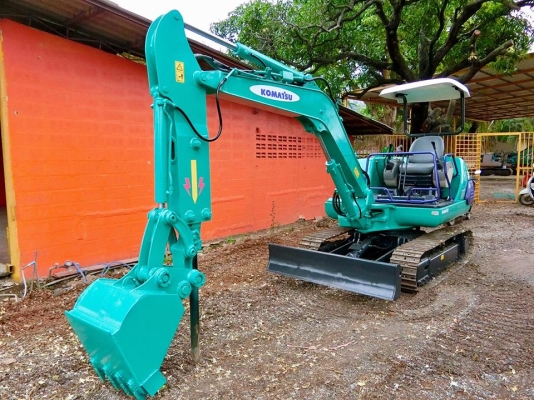 KOMATSU 30-7E ขนาดPC-30 <#มีหัวแย๊กในตัวพร้อม> #คอลโทนสั้นปั๊มนิ้ว รถเก่านอกแท้100\% มีเอกสารใบอินวอย เครื่องดีระบบไว ช่วงล่างแน่น #การทำงานหัวแย๊ก 100\%