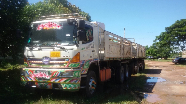 Hino 344 ปี 53 ราคา 2,190,000 บาท แม่ดั้ม-ลูกดั้ม 3คาน หัวบาง ยางดี คัสชีสวย เอกสารเล่มทะเบียน