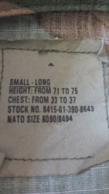 ขายเสื้อทหารWoodland ยังไม่ใช้งานSize small-long300ส่งฟรี