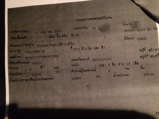 ขายรถพ่วง 22 ล้อ แม่-ลูก กระบะเหล็กคอกเกษตรไม่ดั้ม มี.2พ่วง ISUZU 360 ปี.54 ยาง 70\% ราคา.2370000 ต่อรอง