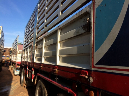 ขายรถพ่วง 22 ล้อ แม่-ลูก กระบะเหล็กคอกเกษตรไม่ดั้ม มี.2พ่วง ISUZU 360 ปี.54 ยาง 70\% ราคา.2370000 ต่อรอง