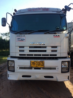 ขายรถพ่วง 22 ล้อ แม่-ลูก กระบะเหล็กคอกเกษตรไม่ดั้ม มี.2พ่วง ISUZU 360 ปี.54 ยาง 70\% ราคา.2370000 ต่อรอง