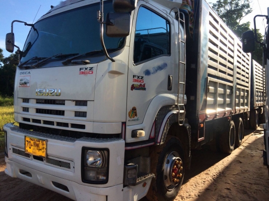 ขายรถพ่วง 22 ล้อ แม่-ลูก กระบะเหล็กคอกเกษตรไม่ดั้ม มี.2พ่วง ISUZU 360 ปี.54 ยาง 70\% ราคา.2370000 ต่อรอง