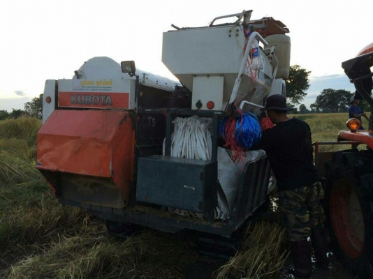 ขายรถเกี่ยวข้าวDC60พลัส เอกสารเล่มทะเบียนทำงาน1,700ชม .ช่วงล่างเต็ม สภาพเดิมสวย กำลังลงเกี่ยวข้าว