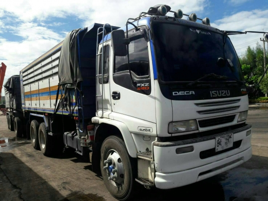 ขายรถพ่วง 18 ล้อ แม-ลูก กระบะเนียมดั้มดิน ISUZU DECR 320 แม่ปี.50 ลูกปี.55 รถสวย ราคา1980000 ต่อรอง