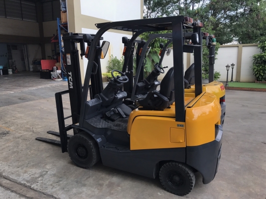 ขายโฟล์คลิฟท์ 1.5 ตัน TCM FHD15T3 เสาสูง 3 เมตร รถเก่านอก รุ่นใหม่ ใช้งานน้อย ยังไม่เคยใช้งานในไทย สภาพ95\%