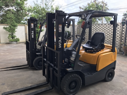 ขายโฟล์คลิฟท์ 1.5 ตัน TCM FHD15T3 เสาสูง 3 เมตร รถเก่านอก รุ่นใหม่ ใช้งานน้อย ยังไม่เคยใช้งานในไทย สภาพ95\%
