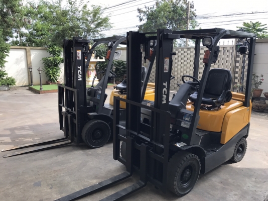 ขายโฟล์คลิฟท์ 1.5 ตัน TCM FHD15T3 เสาสูง 3 เมตร รถเก่านอก รุ่นใหม่ ใช้งานน้อย ยังไม่เคยใช้งานในไทย สภาพ95\%