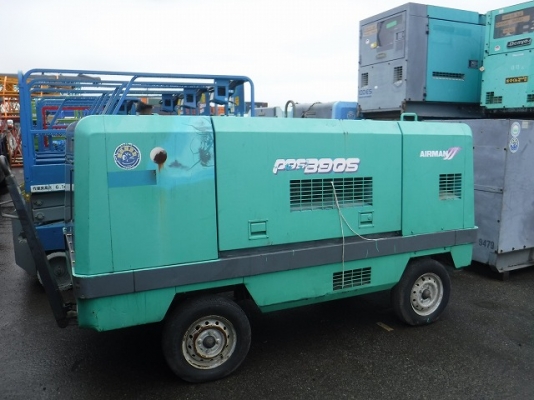ปั้มลม AIRMAN PDS390S ลม 7-8 บาร์ 390 CFM. ใช้งาน 4,000 ชม. เก่าญี่ปุ่น ไม่เคยใช้งานในไทย