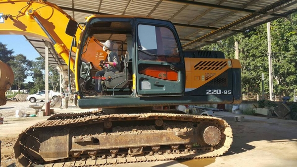 ขายแบคโค  Hyundai 220 9s สภาพ 85\% รถสวยมากเอกสานอินวอย รถออกห้างไทย หาอยู่ไม่ผิดหวัง