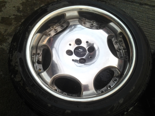 Enkei AME Japan 17x7.5 - 8.5 / 4x100 off 30 พร้อมยางขาย 12300 บาท ส่งได้