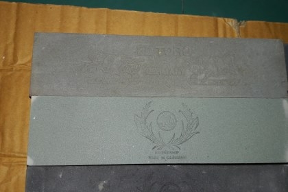 ขายหินลับมีดตรารวงข้าวงานเก่าเก็บเยอรมันขนาด2"&times;8"&times;1" MADE IN GERMANY.