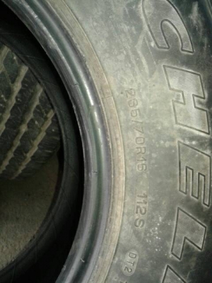 ยางรถเบอร์ 265/70R16
