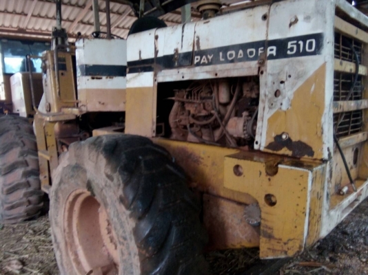 รถตักKOMATSU 510...กรองคู่ จอดไว้หลายวันที่โรงจอด แบตเสีย..รถมีเอกสารอินวอยล์