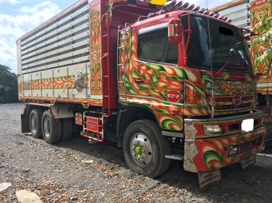 พ่วง 22 ล้อ HINO 500-344 แรง ปี 58 Hi-Speed ไมล์ 3,000 กม. ซื้อมา-จอดยาว กระบะมิเนียม -ดั้ม อู่ ไทยรุ่งเรือง สภาพใหม่ ๆ