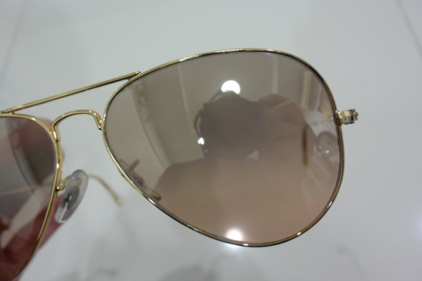 แว่นกันแดด RAYBAN กรอบทอง RB3025 AVIATOR LARGE METAL 001/3E 58#14 2N Pink Gold ของแท้ มีซองแว่น ส่งฟ